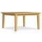 Eastwood Square Dining Table Oak Solid Wood Kitchen Table Durable Lacquer Finish